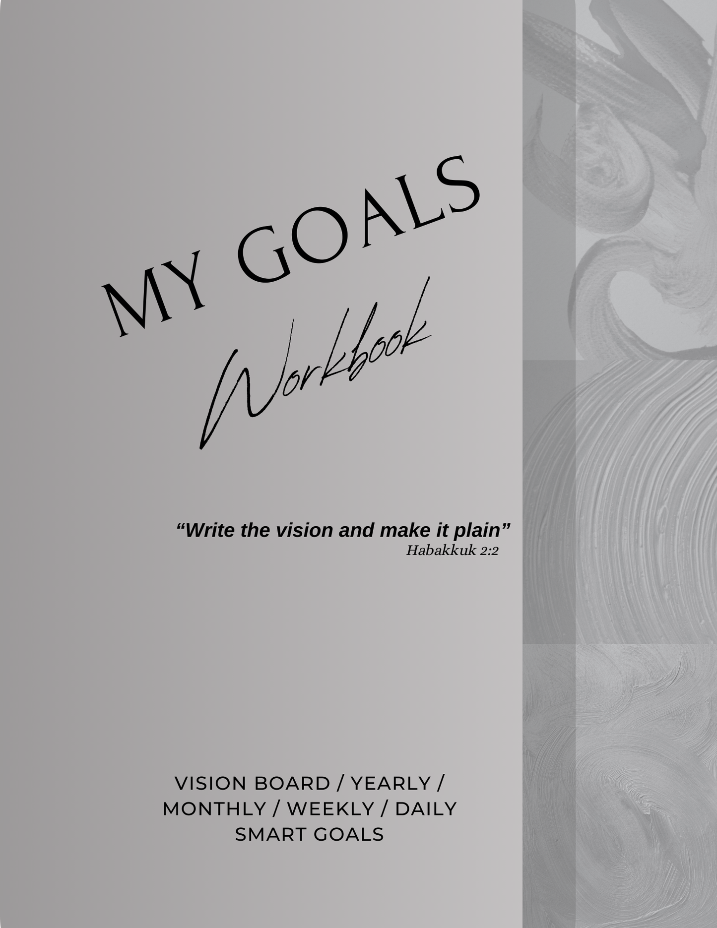 My Goals Workbook (PDF Digital Product - Instant Download - 56 pages)
