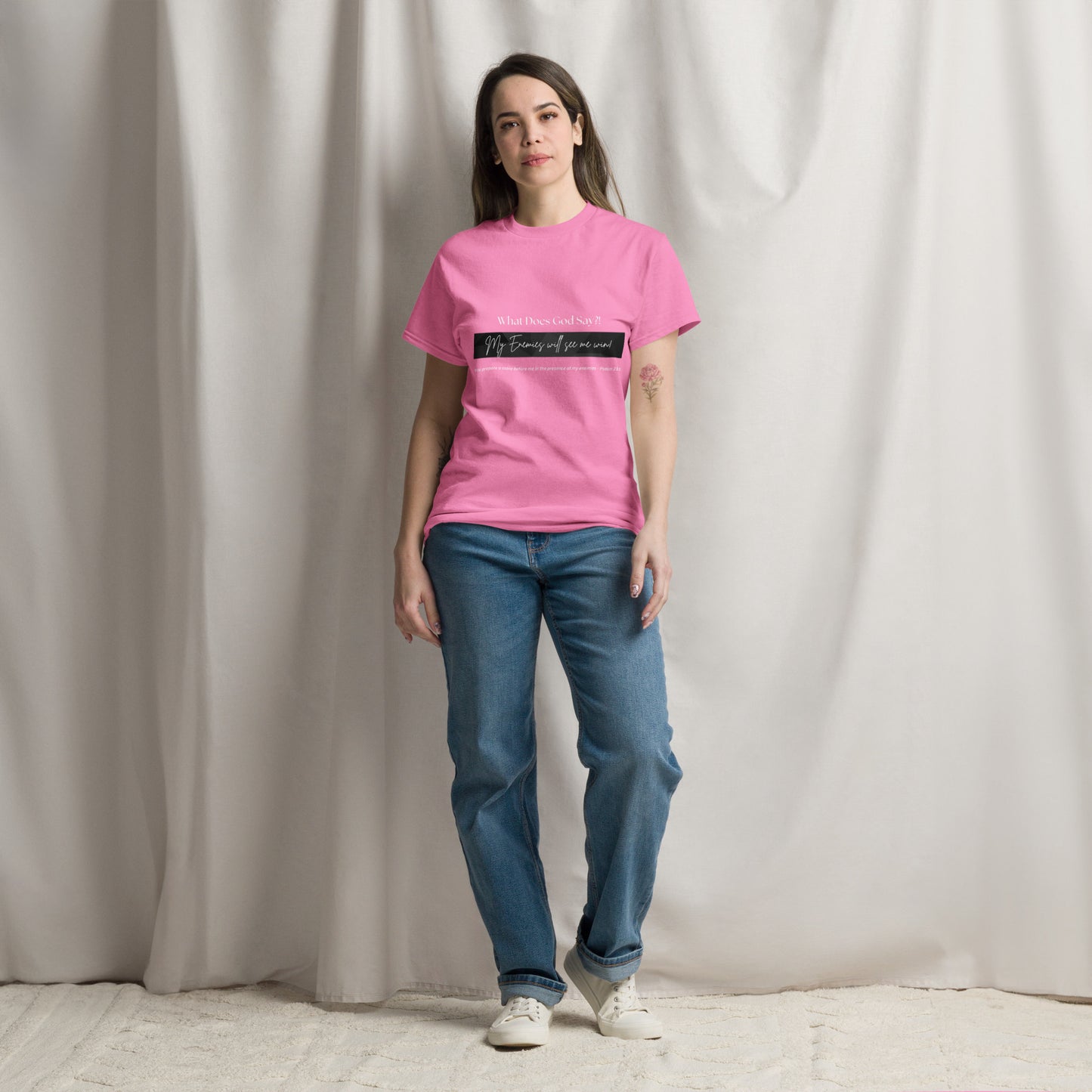 "My enemies will see me win!" Unisex classic tee
