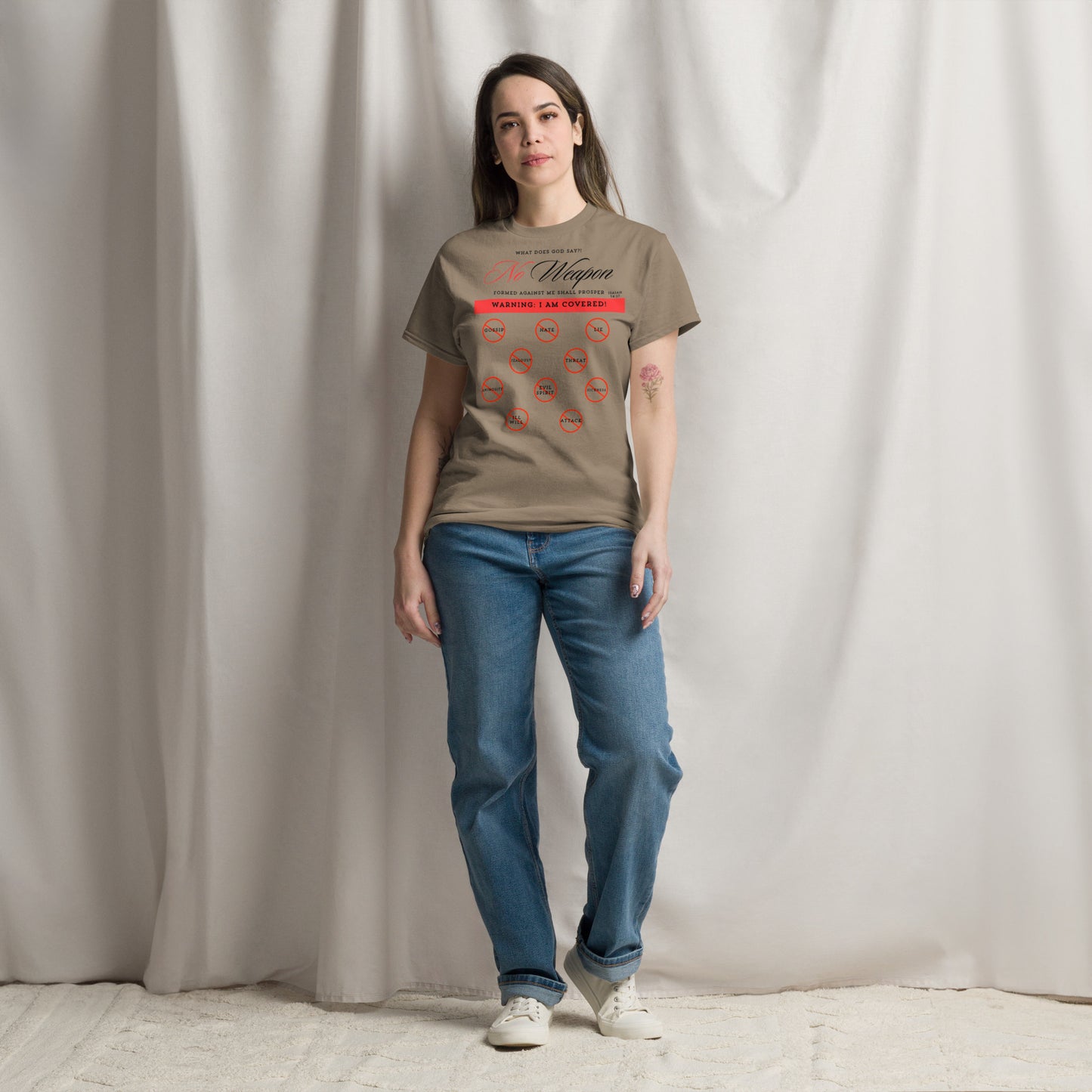 "No weapon formed against me shall prosper!" Unisex classic tee