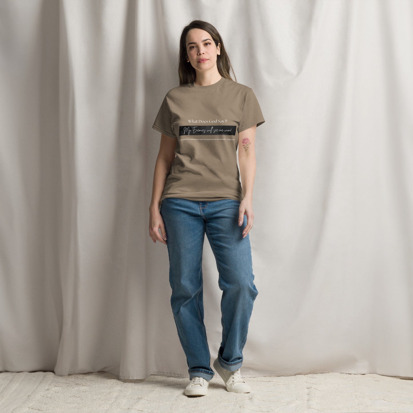 "My enemies will see me win!" Unisex classic tee