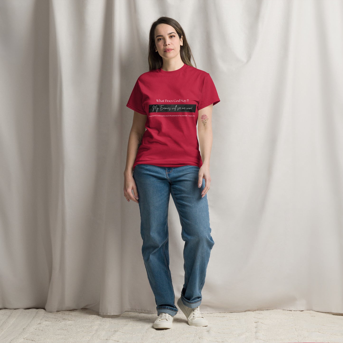 "My enemies will see me win!" Unisex classic tee