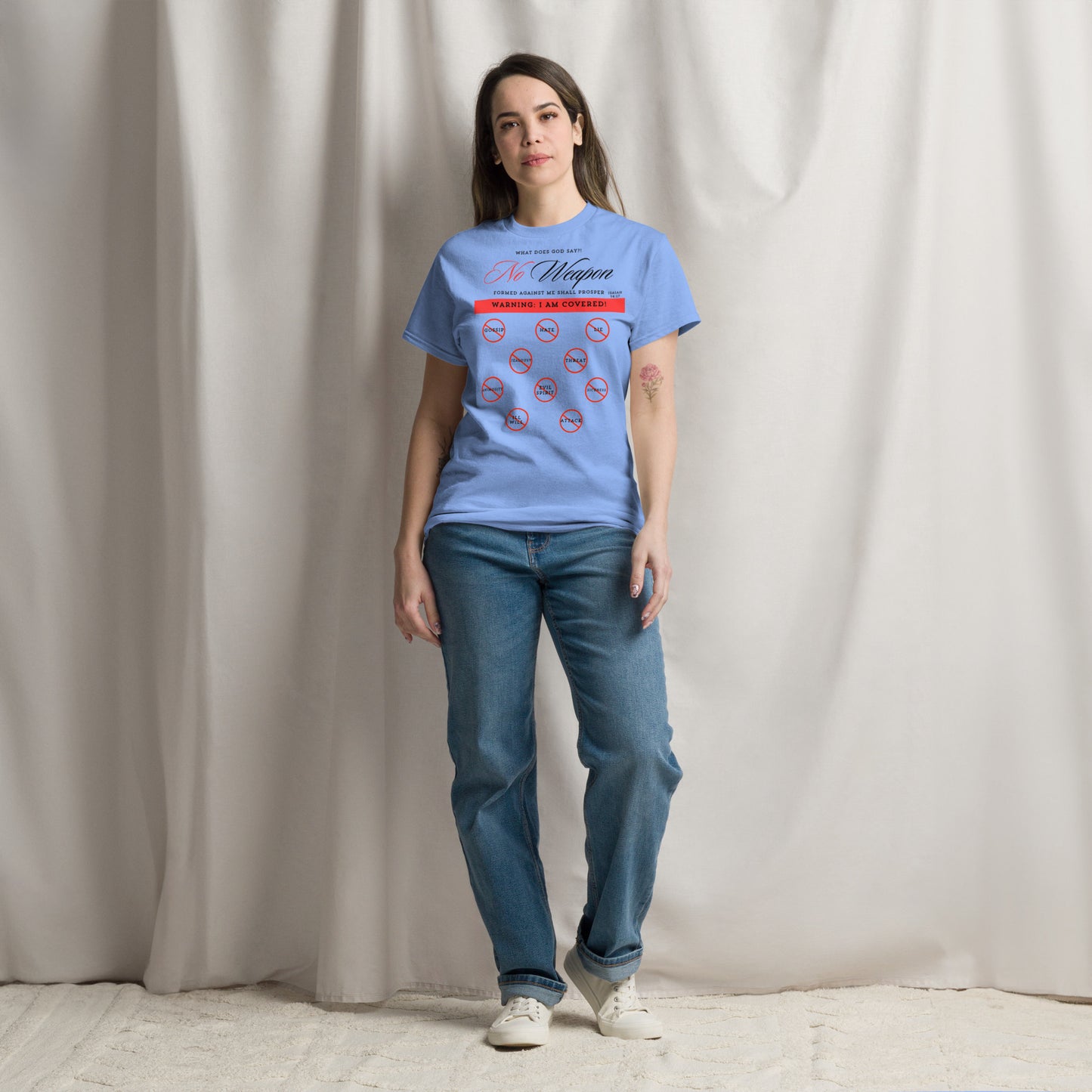 "No weapon formed against me shall prosper!" Unisex classic tee