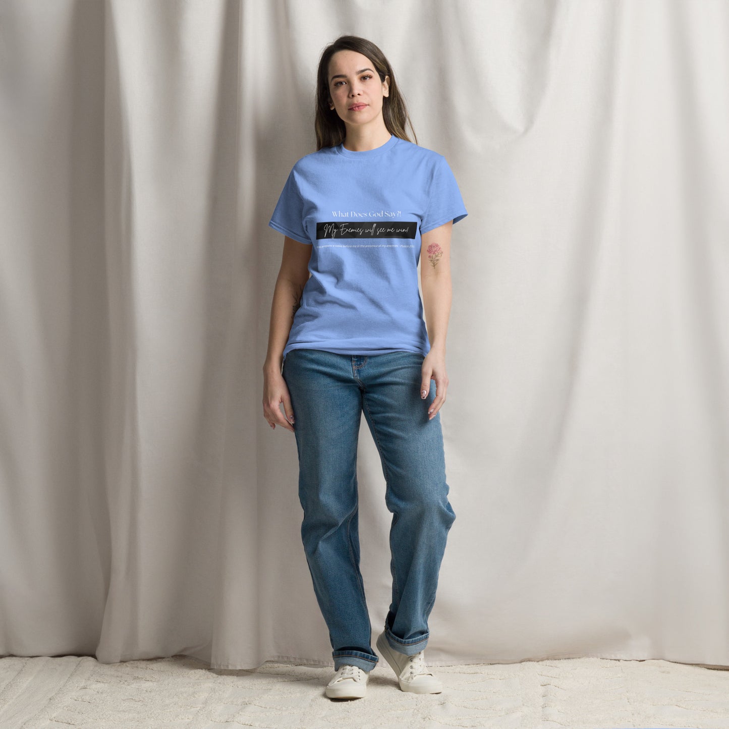 "My enemies will see me win!" Unisex classic tee