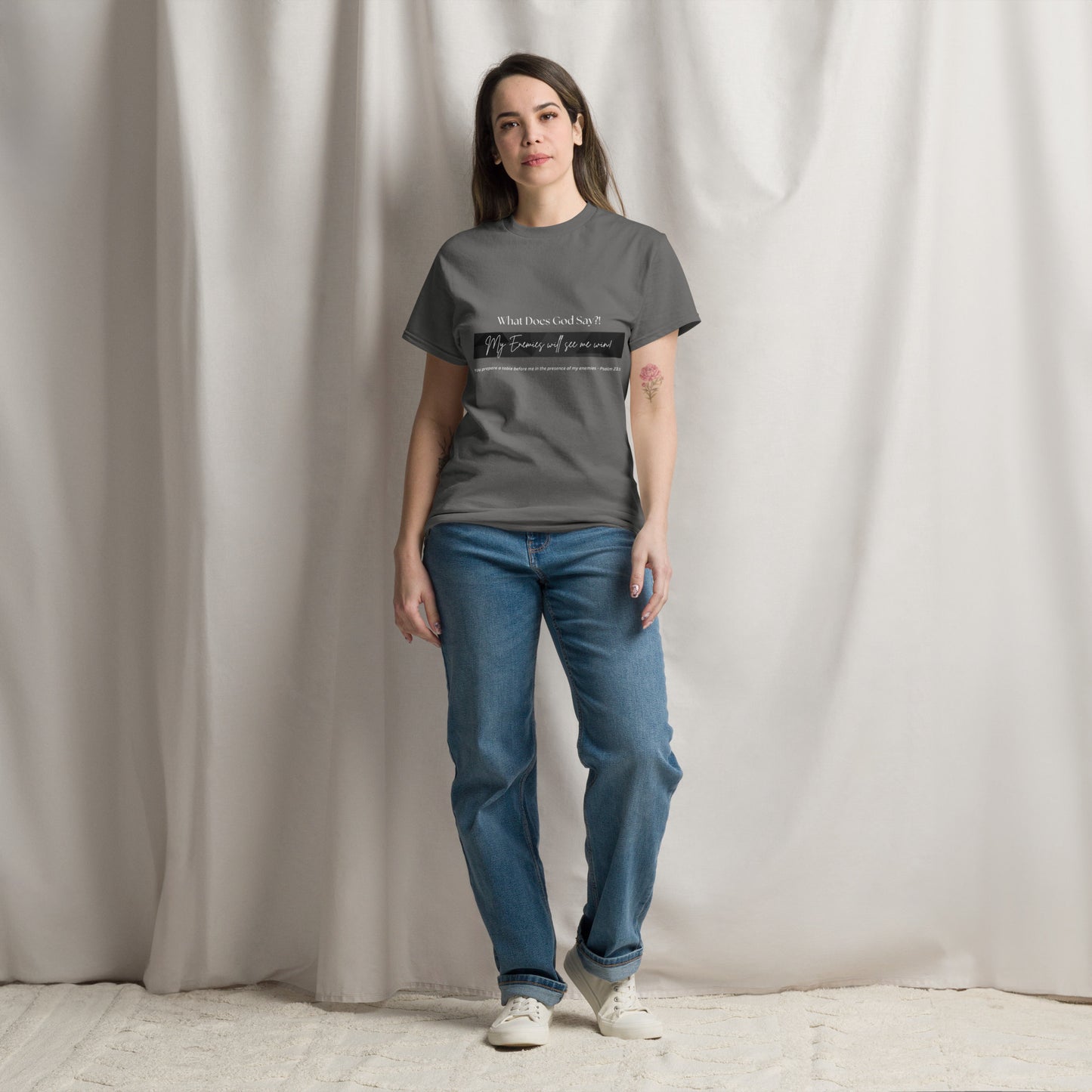 "My enemies will see me win!" Unisex classic tee