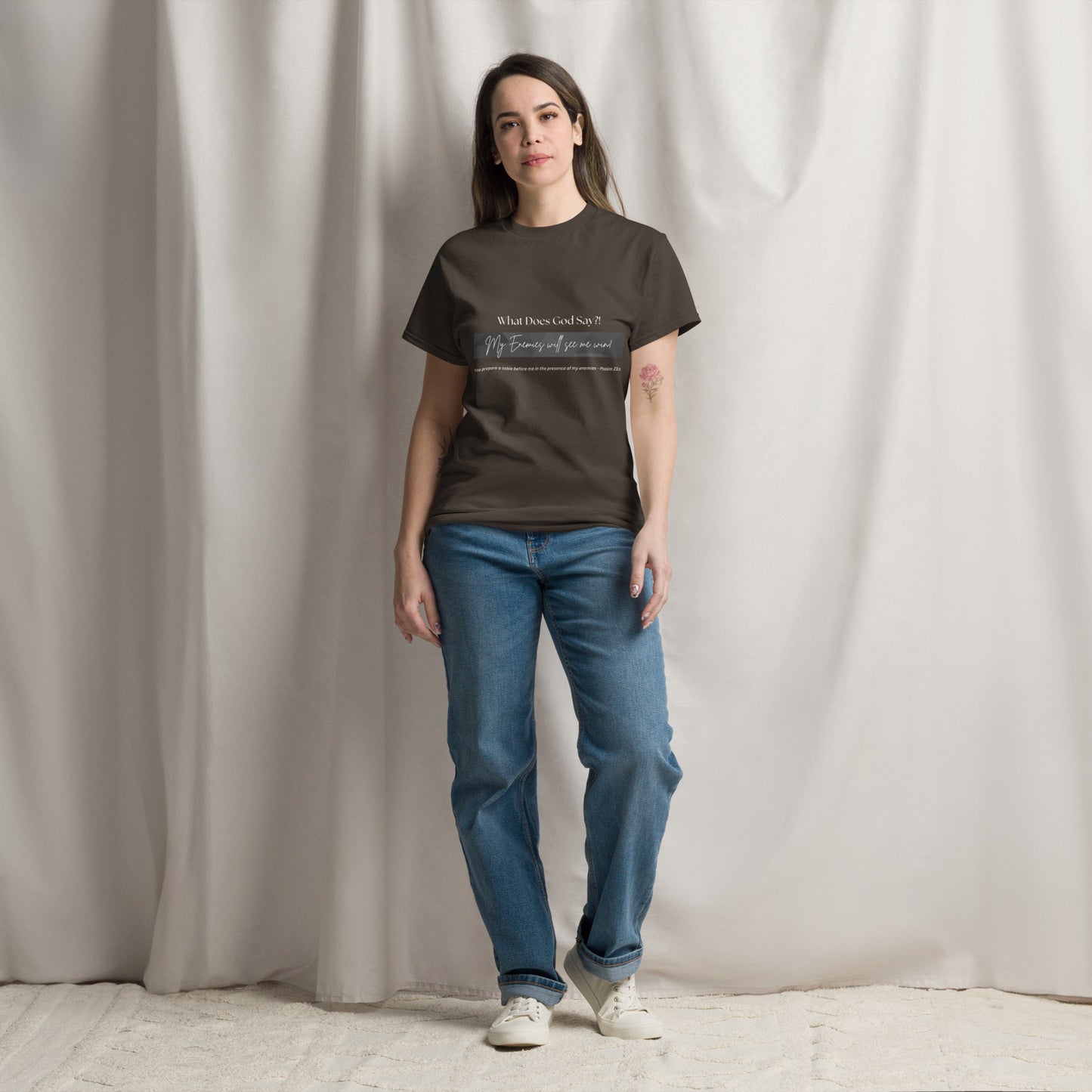 "My enemies will see me win!" Unisex classic tee