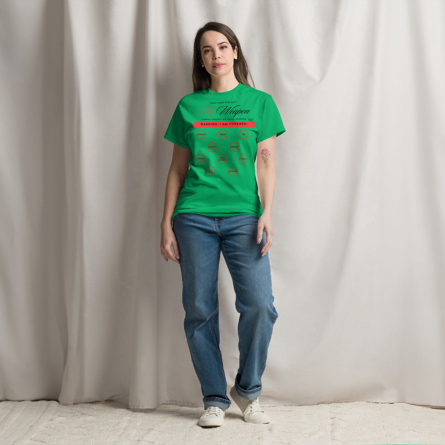"No weapon formed against me shall prosper!" Unisex classic tee