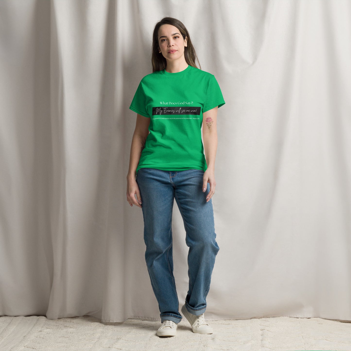 "My enemies will see me win!" Unisex classic tee
