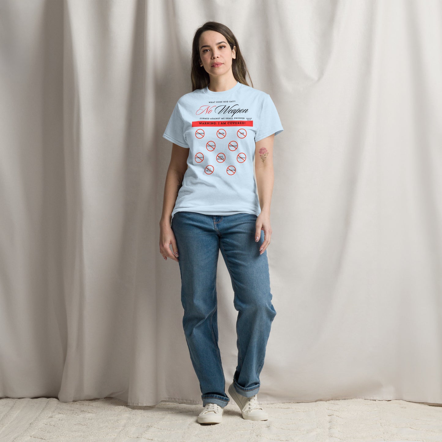 "No weapon formed against me shall prosper!" Unisex classic tee