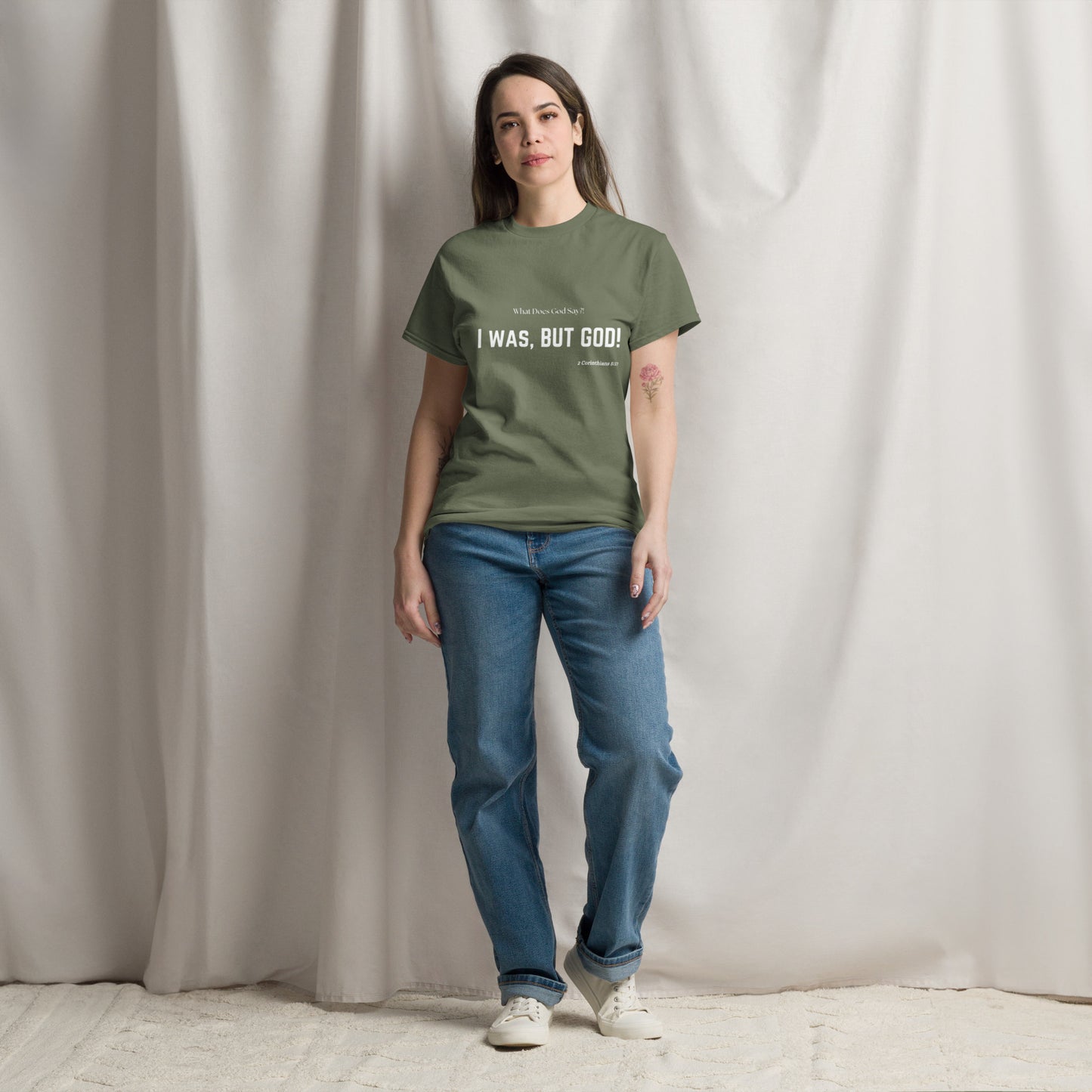 "I was, But God!" Unisex classic tee