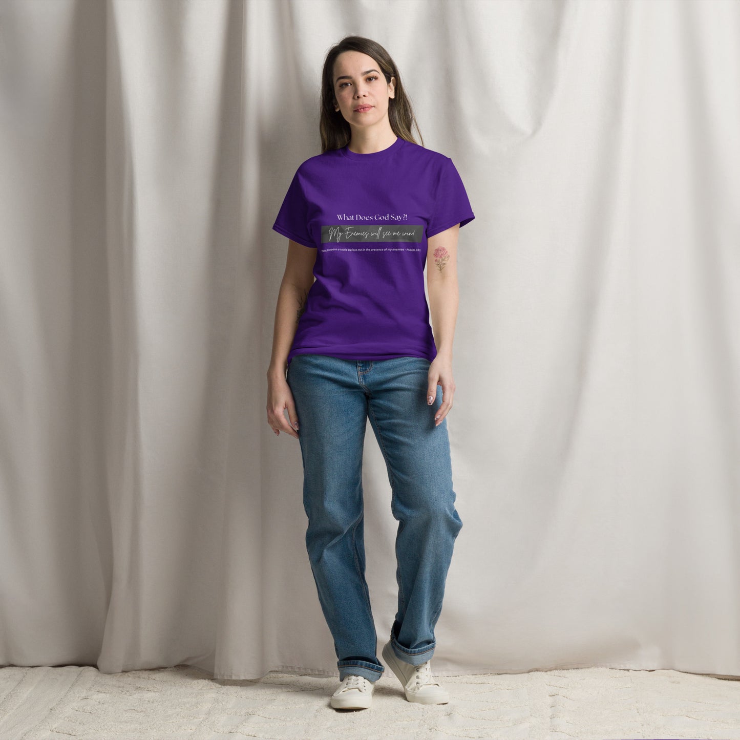 "My enemies will see me win!" Unisex classic tee