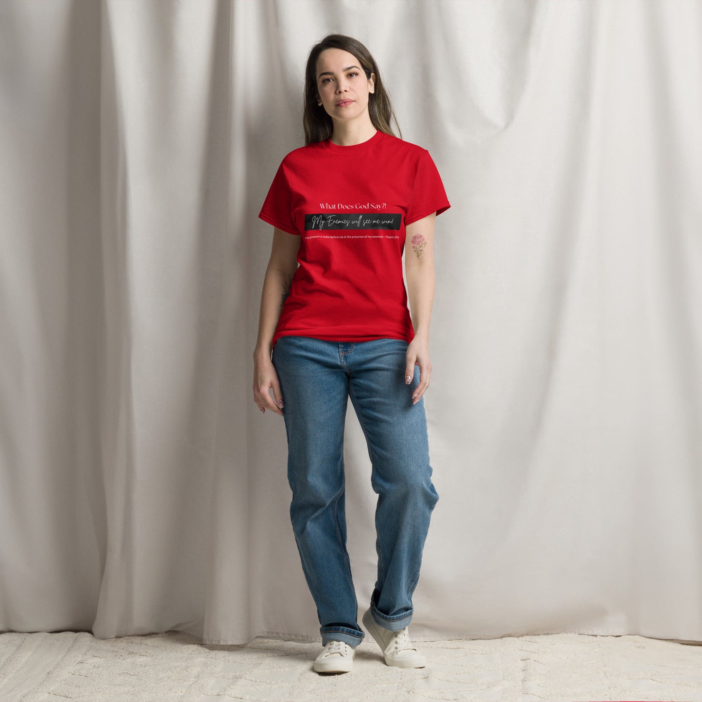 "My enemies will see me win!" Unisex classic tee