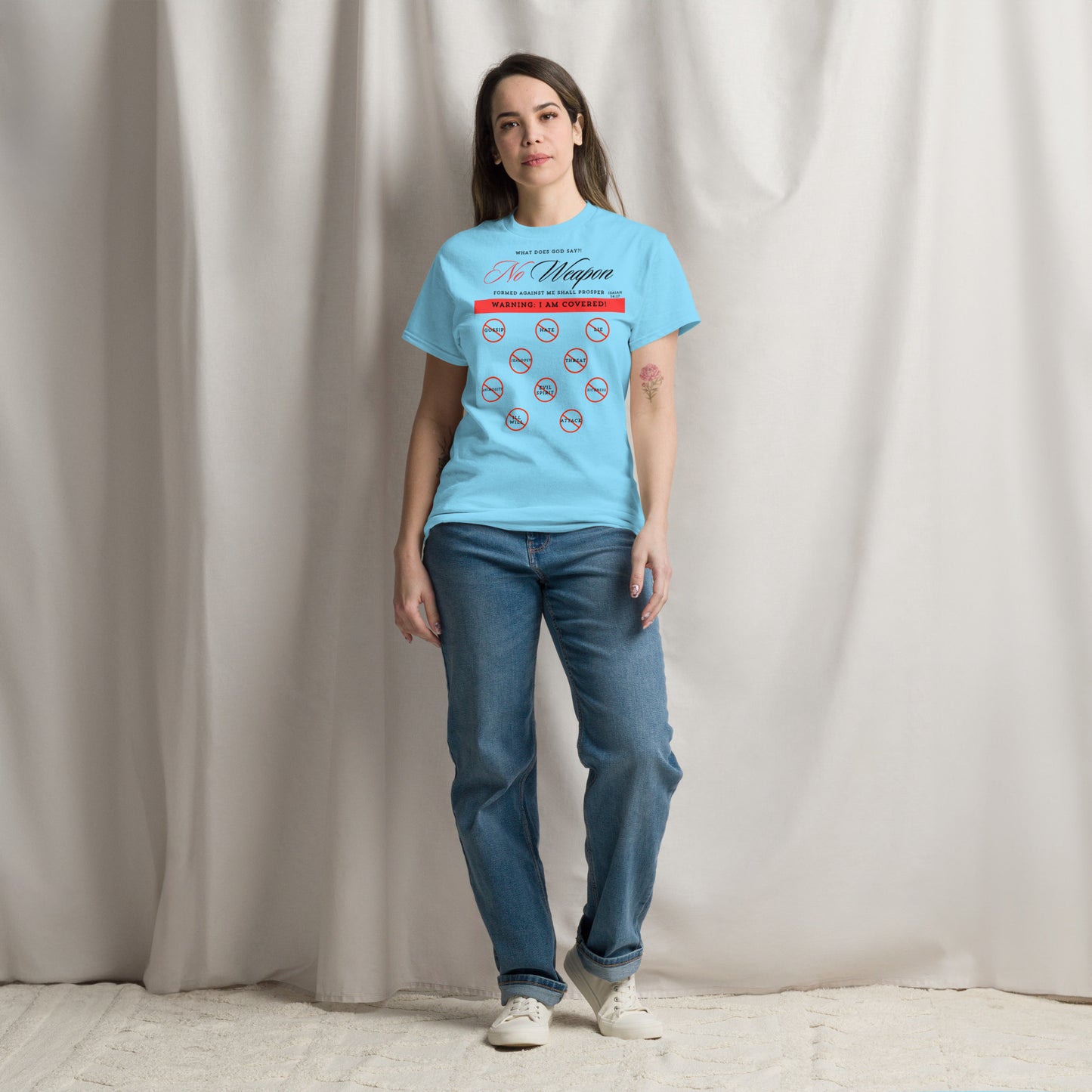 "No weapon formed against me shall prosper!" Unisex classic tee