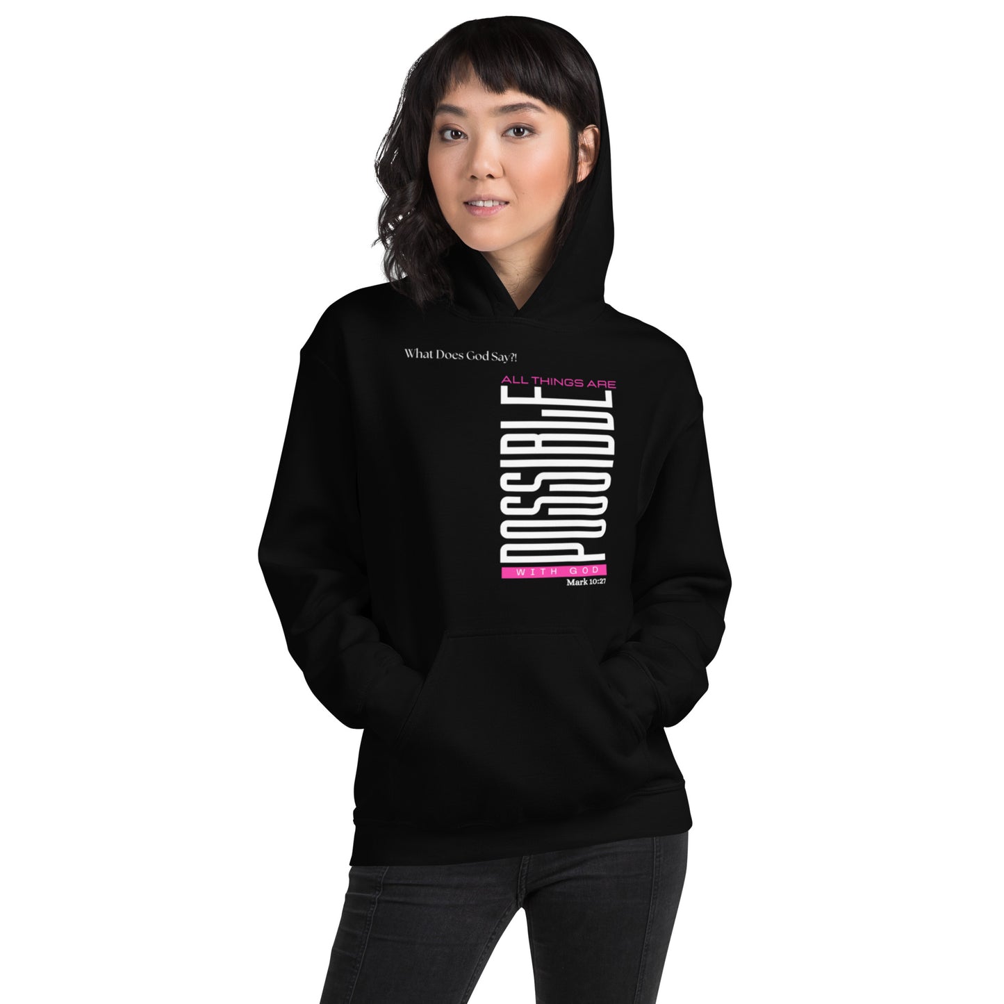 "All Things Are Possible With God" Unisex Hoodie