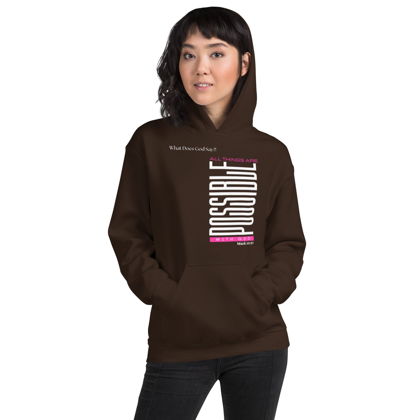 "All Things Are Possible With God" Unisex Hoodie