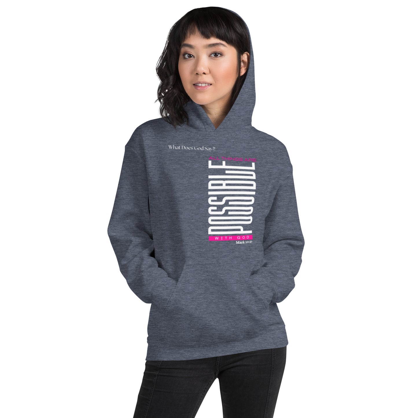 "All Things Are Possible With God" Unisex Hoodie
