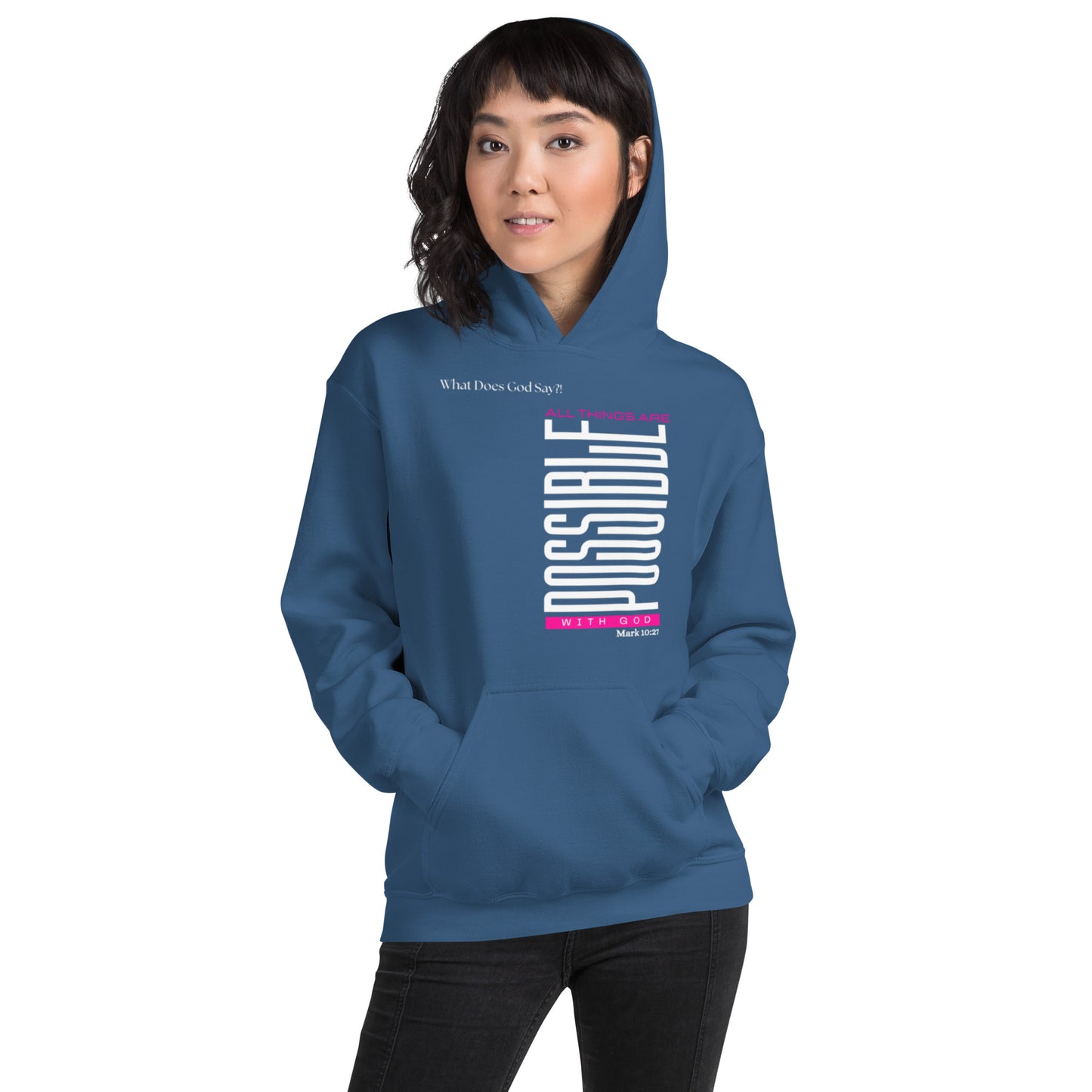 "All Things Are Possible With God" Unisex Hoodie
