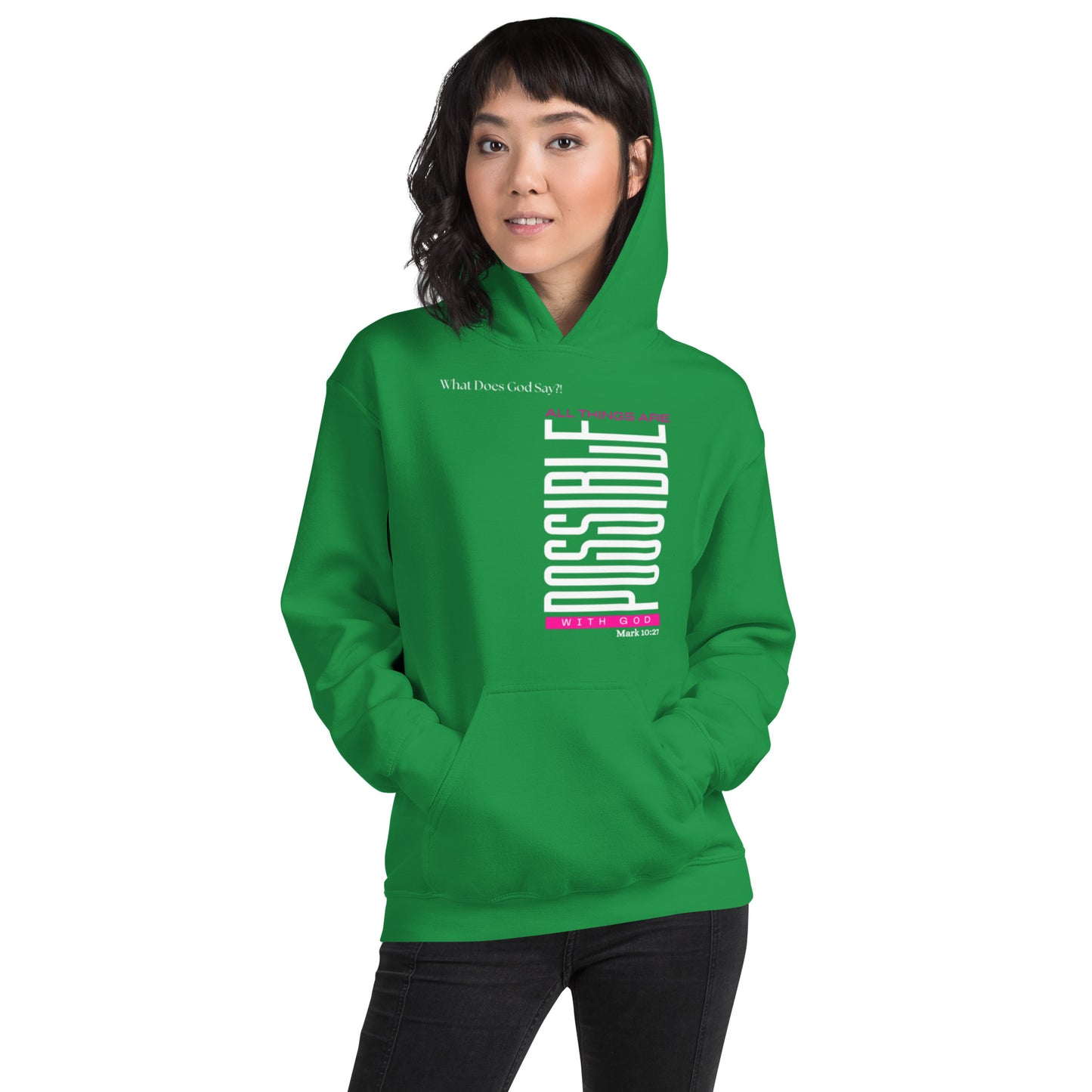 "All Things Are Possible With God" Unisex Hoodie