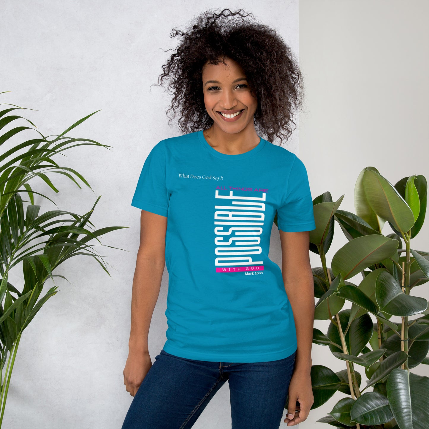 "All Things Are Possible With God" Unisex T-shirt- Soft