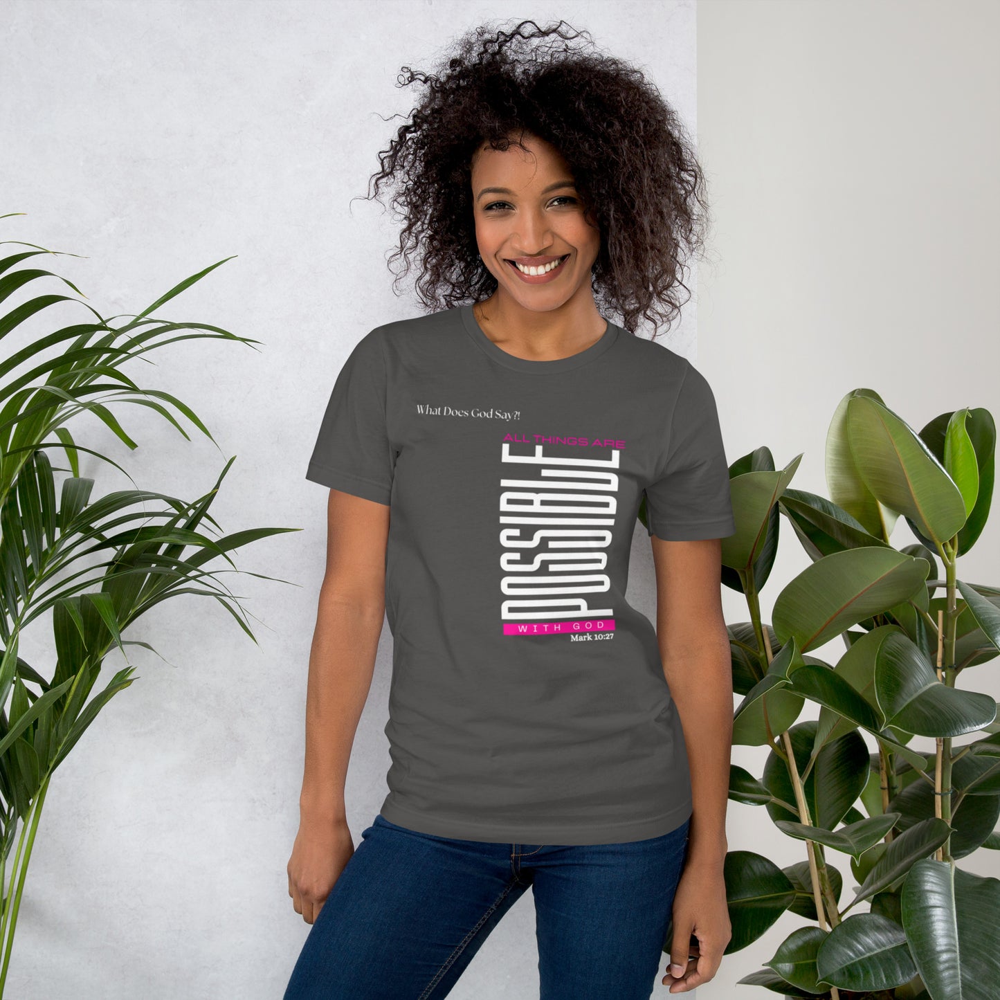 "All Things Are Possible With God" Unisex T-shirt- Soft