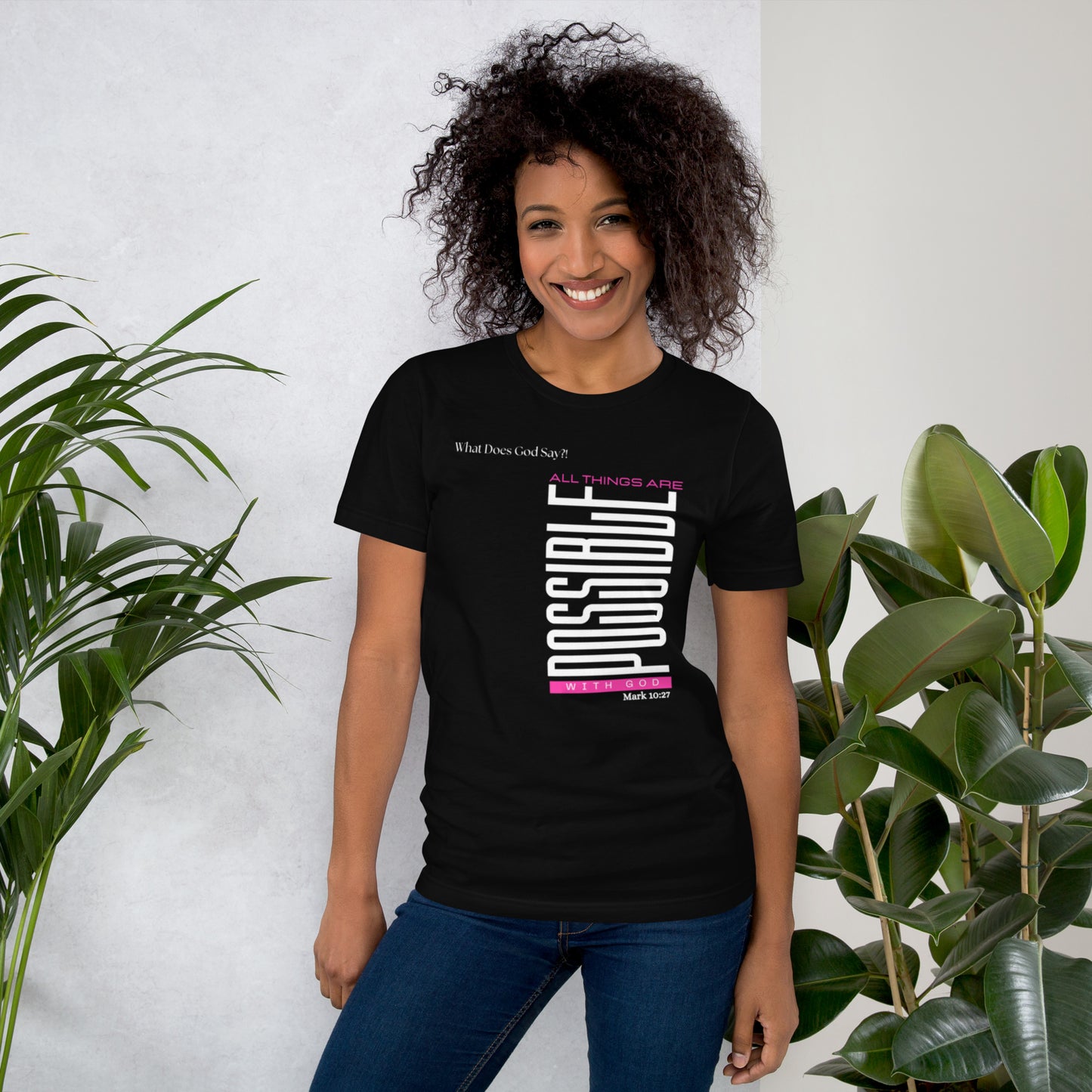 "All Things Are Possible With God" Unisex T-shirt- Soft