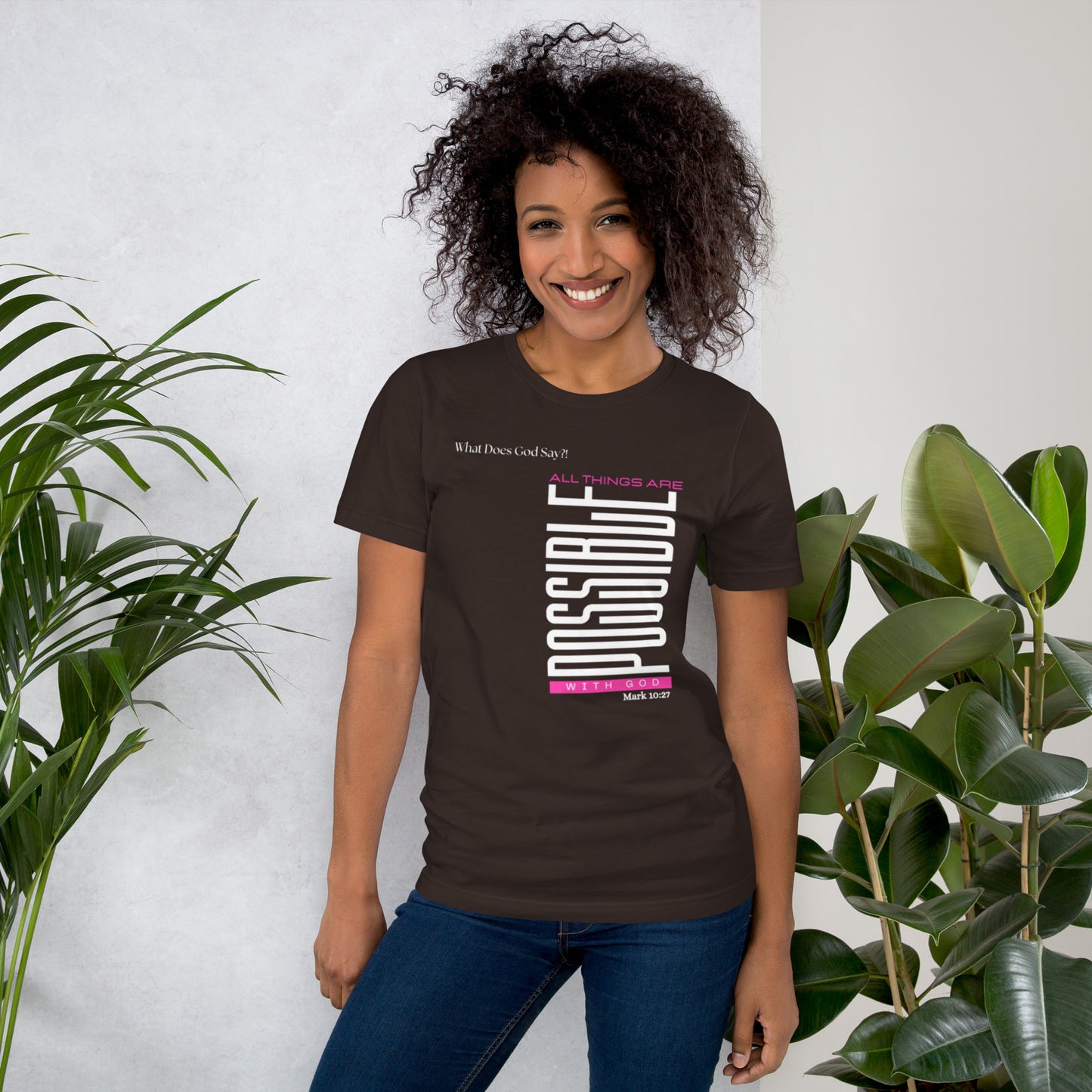 "All Things Are Possible With God" Unisex T-shirt- Soft