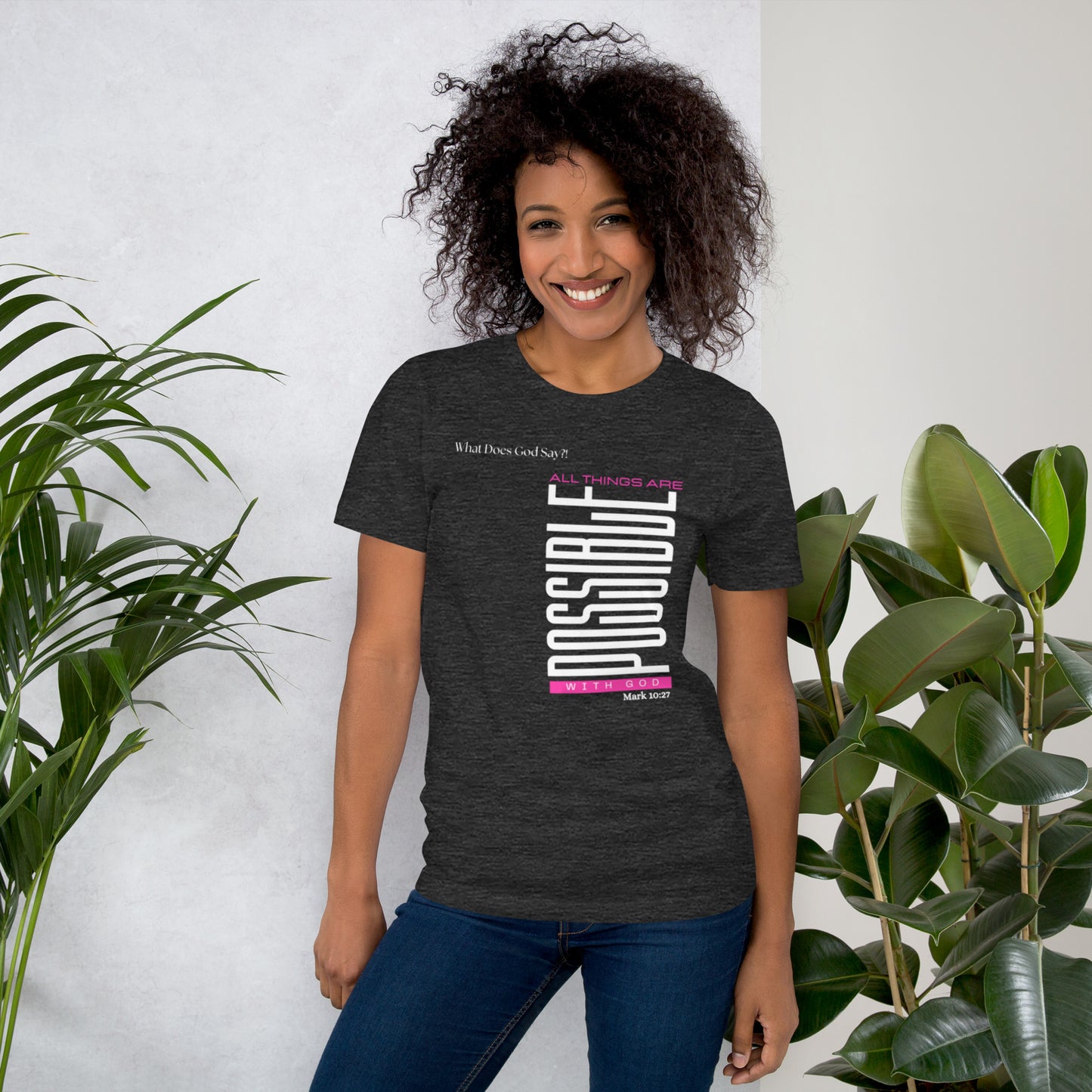 "All Things Are Possible With God" Unisex T-shirt- Soft