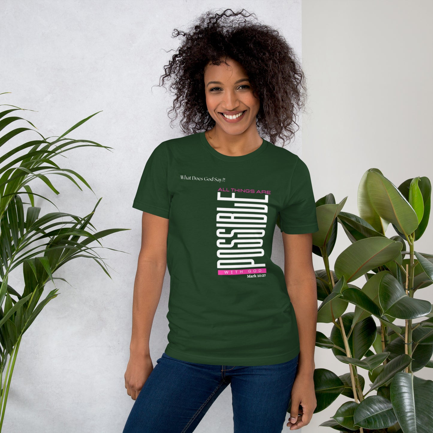 "All Things Are Possible With God" Unisex T-shirt- Soft