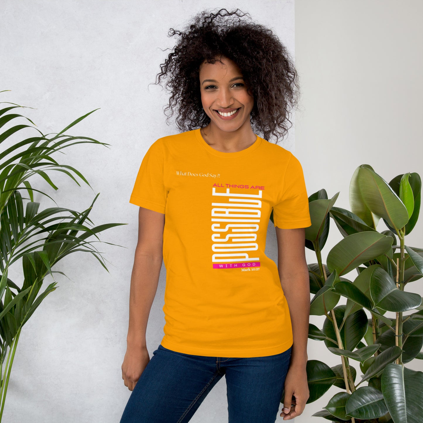 "All Things Are Possible With God" Unisex T-shirt- Soft
