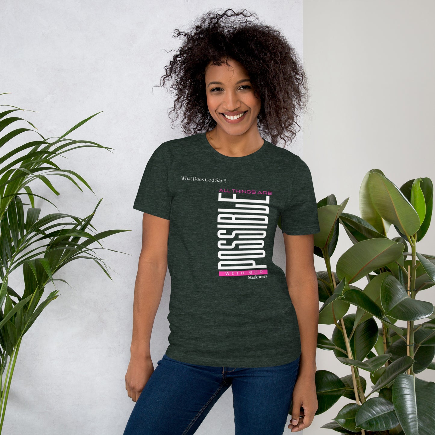 "All Things Are Possible With God" Unisex T-shirt- Soft