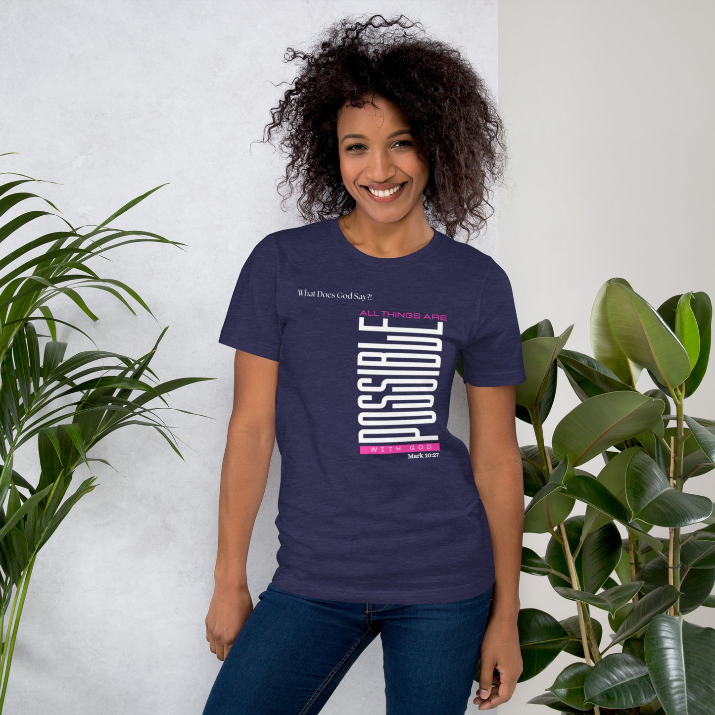 "All Things Are Possible With God" Unisex T-shirt- Soft