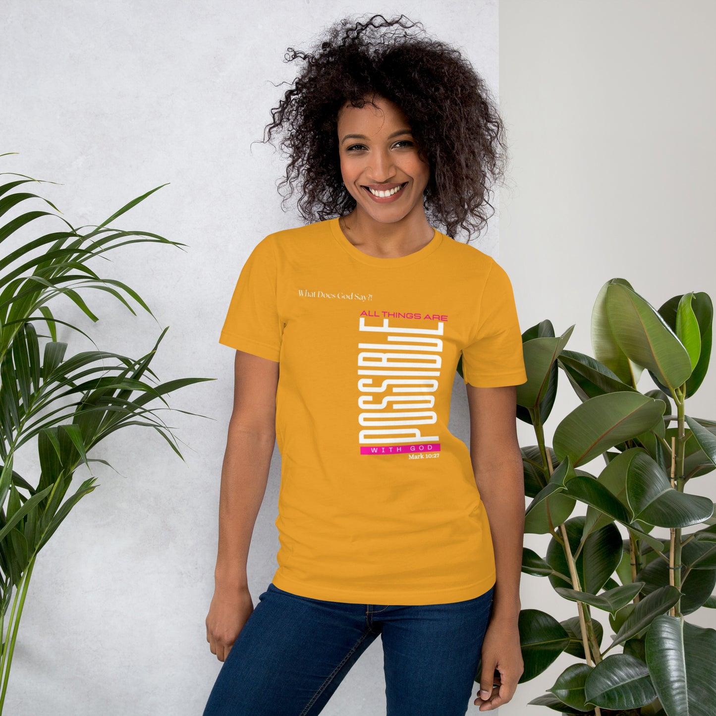 "All Things Are Possible With God" Unisex T-shirt- Soft