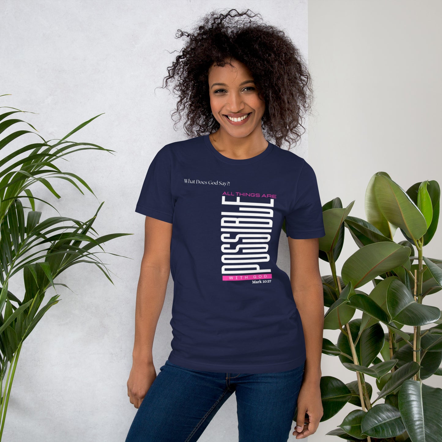 "All Things Are Possible With God" Unisex T-shirt- Soft