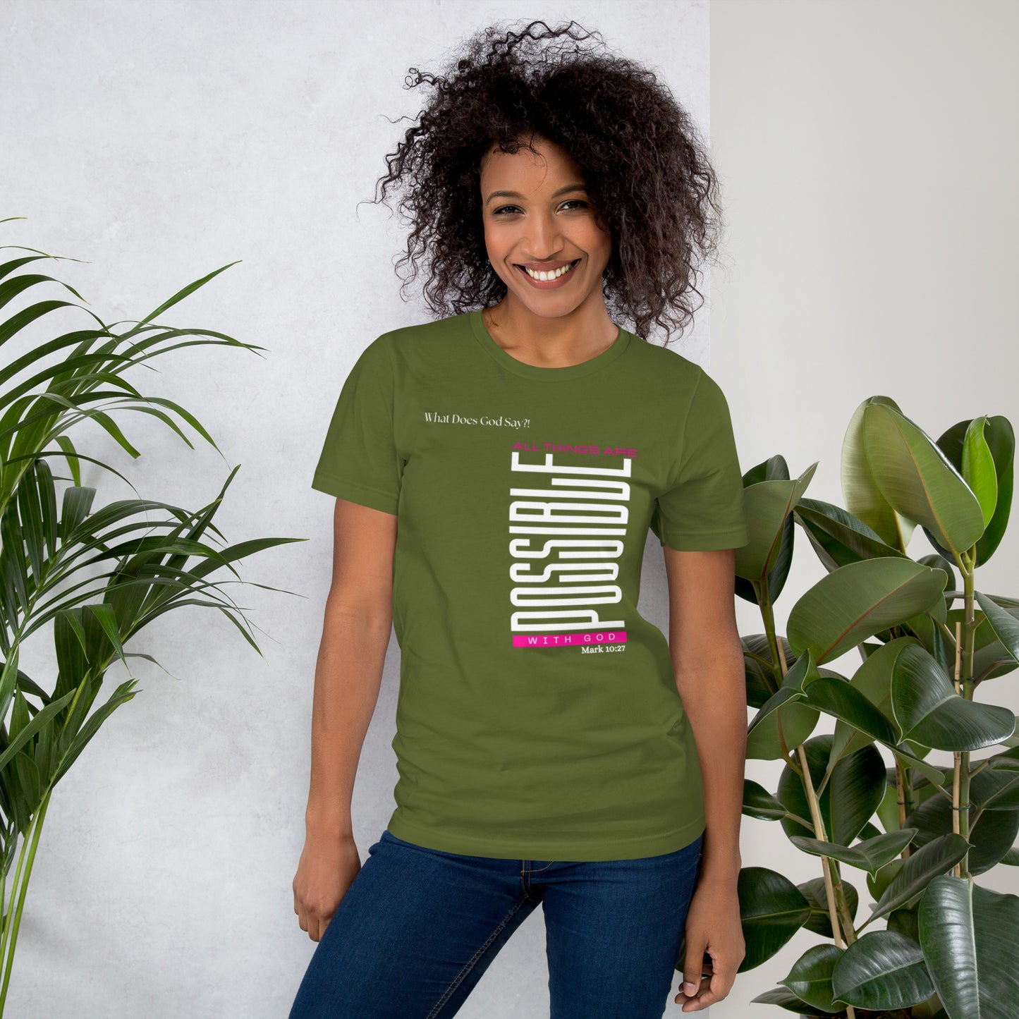 "All Things Are Possible With God" Unisex T-shirt- Soft