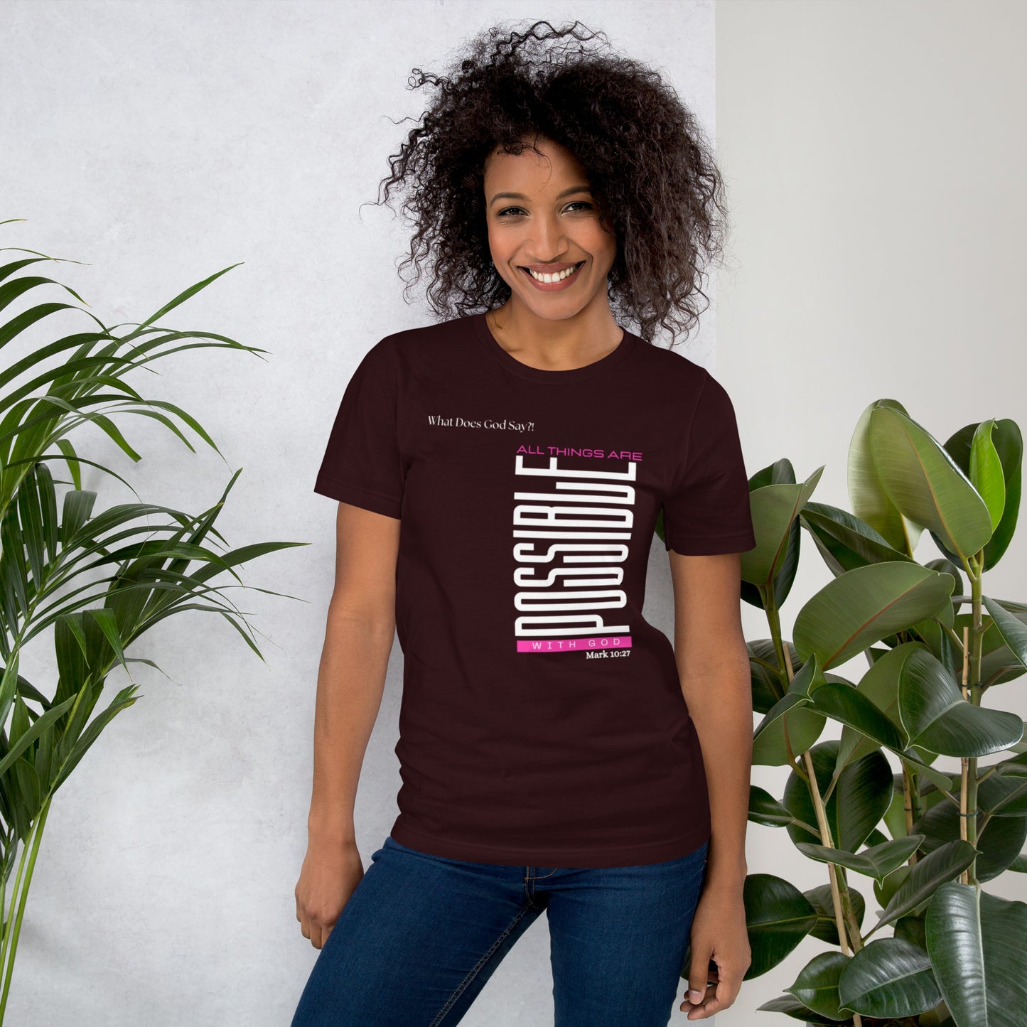 "All Things Are Possible With God" Unisex T-shirt- Soft