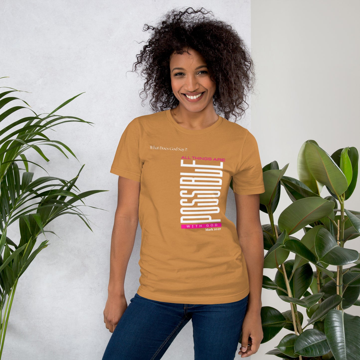 "All Things Are Possible With God" Unisex T-shirt- Soft