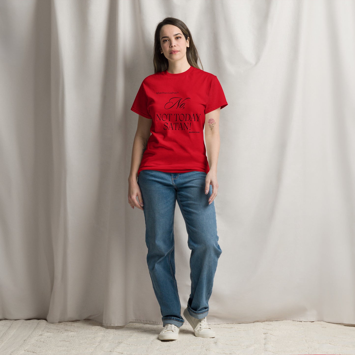 "No, Not Today Satan!" Unisex classic tee