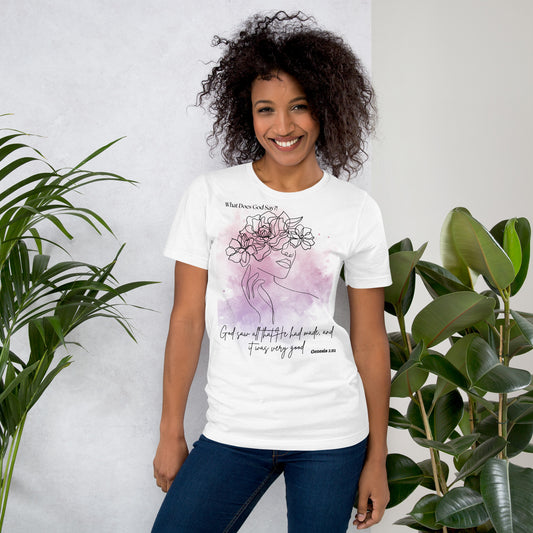 "God saw all that he had made, and it was very good" T-shirt - Soft